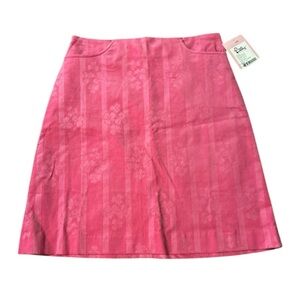 Lilly Pulitzer Size 4 Ruby Pink Bed Of Cloves A-Line Skirt